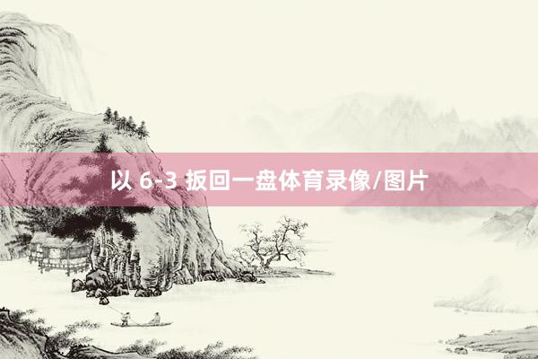 以 6-3 扳回一盘体育录像/图片